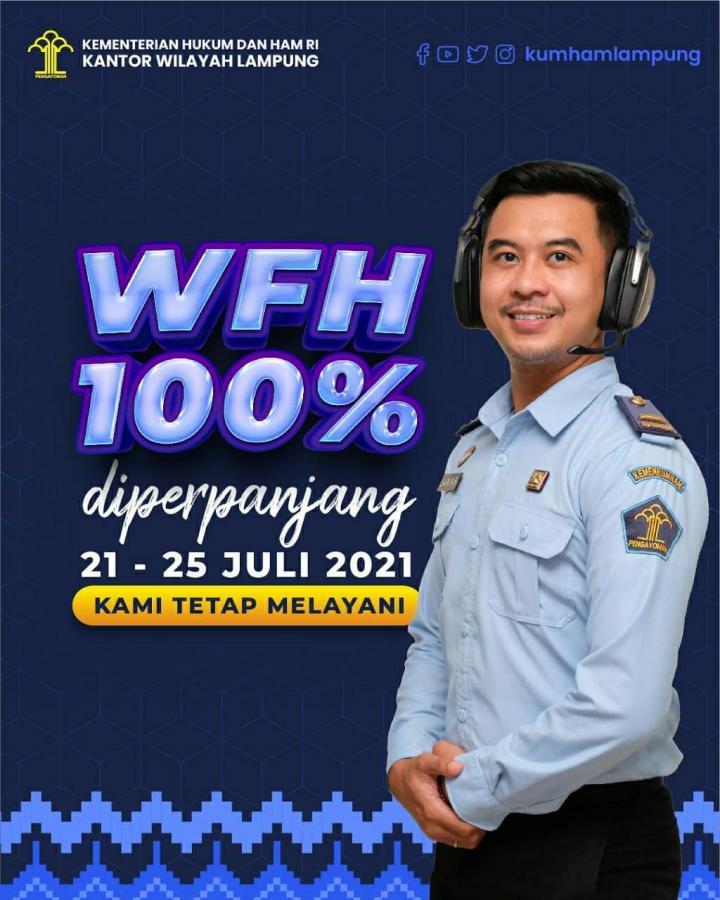 Work From Home (WFH), Kantor Wilayah Kemenkumham Lampung Tetap Layani Pelayanan Publik Via Online